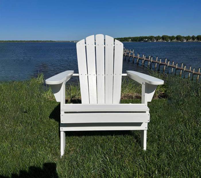 Wooden adirondack chair