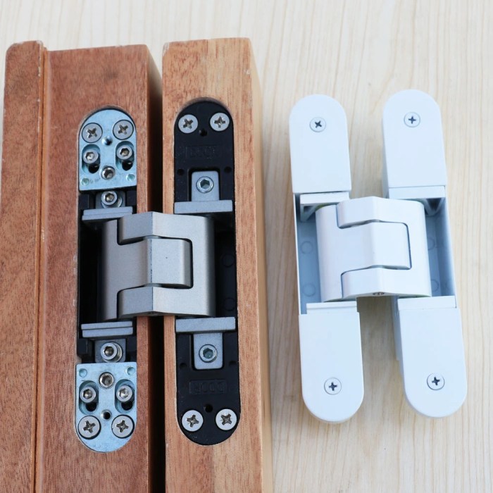 Concealed door hinges