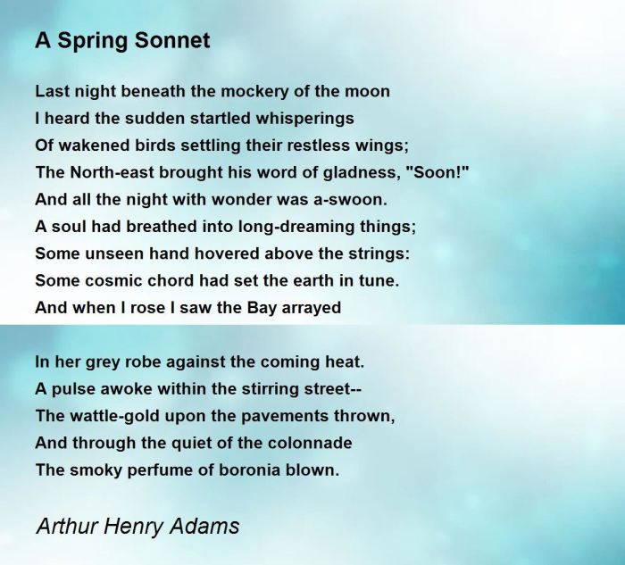 Sonnets of Spring: Celebrating the Birds