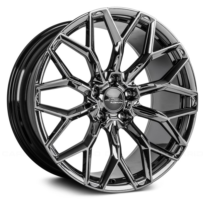 Black and chrome wheels