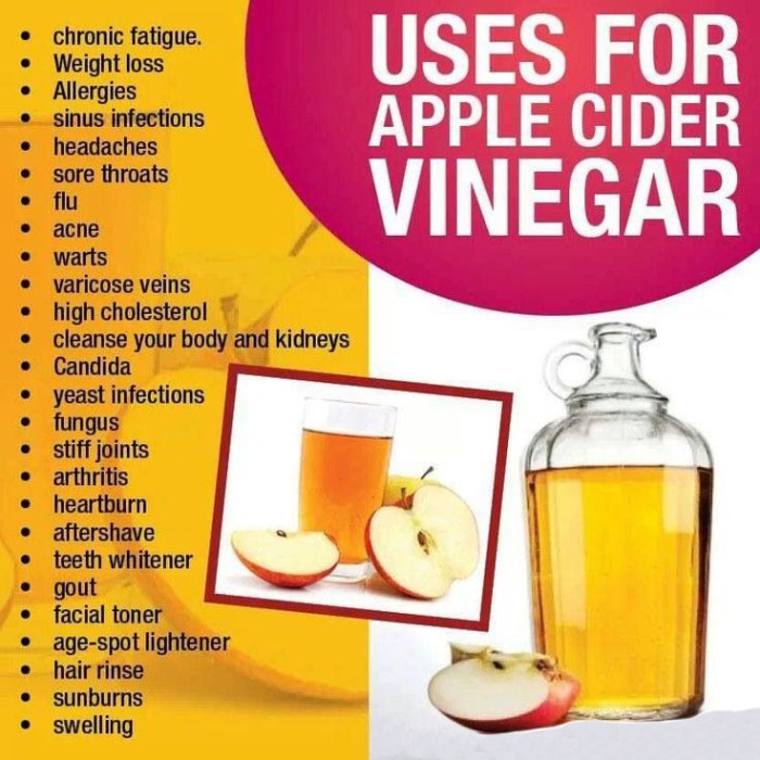 The effectiveness of apple cider vinegar