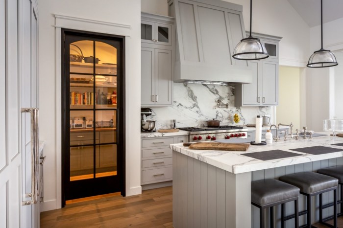 Pantry glass door