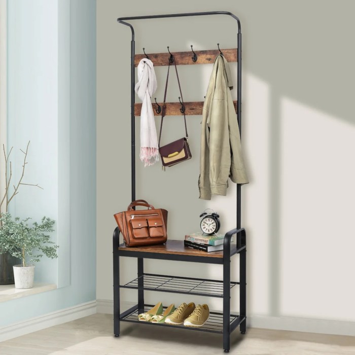 Hall Tree Bench with Shoe Rack and Coat Hooks: A Complete Entryway Solution