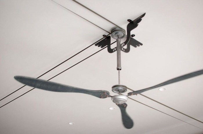 Belt driven ceiling fan