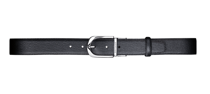 Black and silver belt