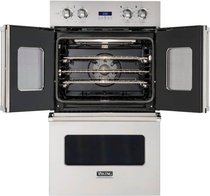 Double ovens viking oven door french wolf wall miele vs convection electric inch flow professional series ajmadison appliance kitchen leads