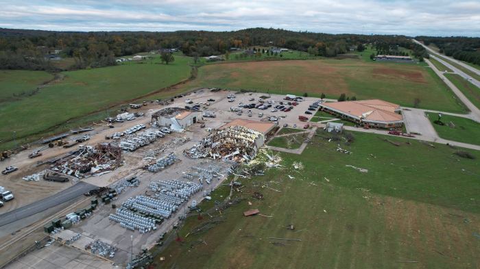 River road tornado damage