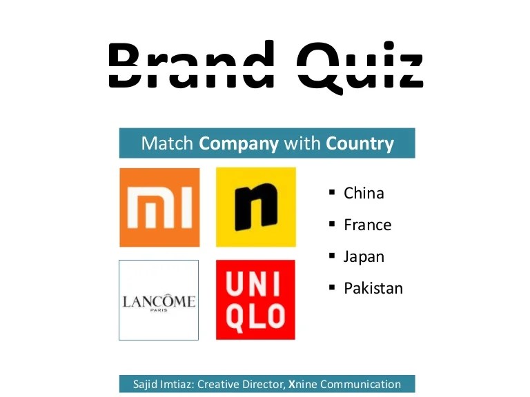 Quiz brand