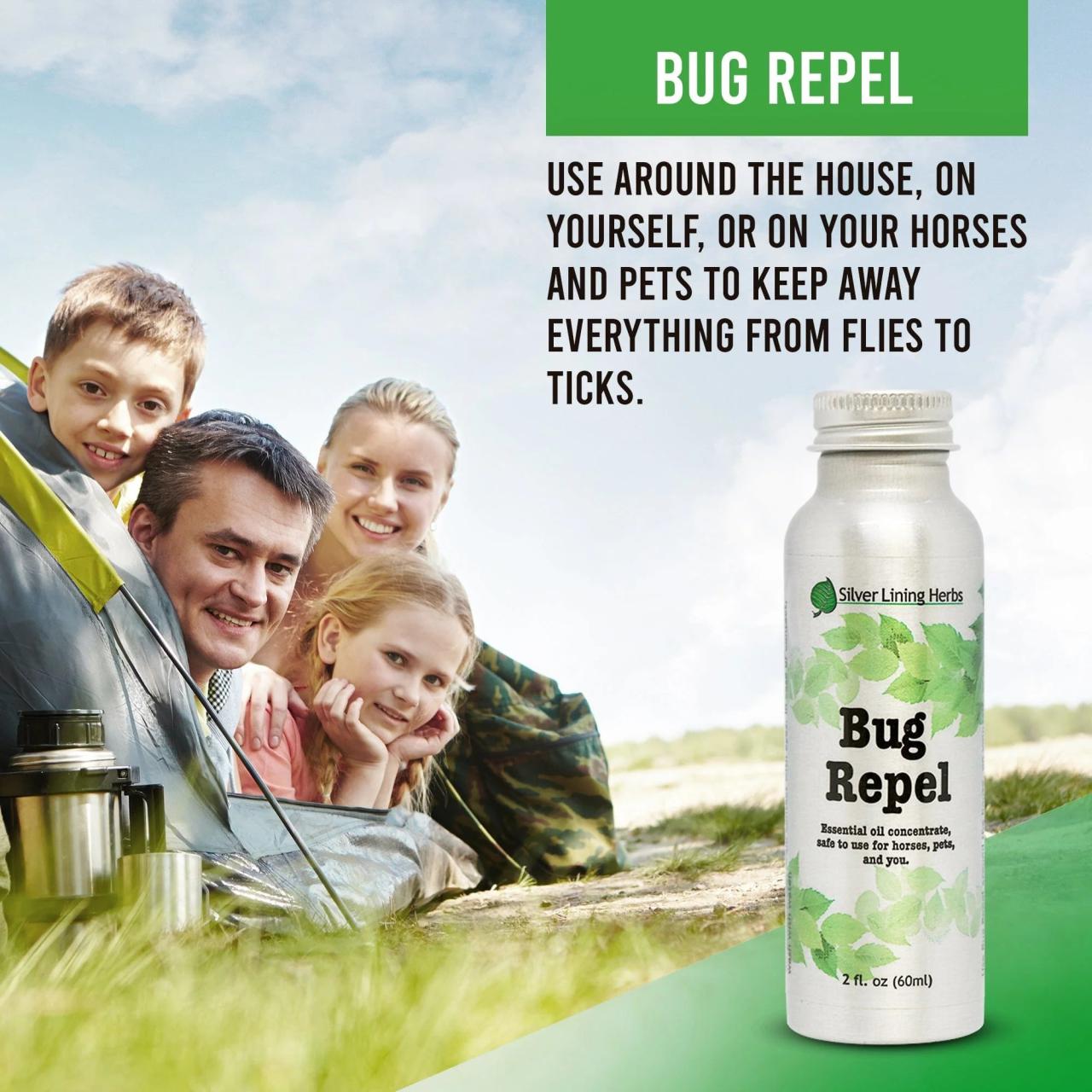 The use of essential oils in hair gels for bug control