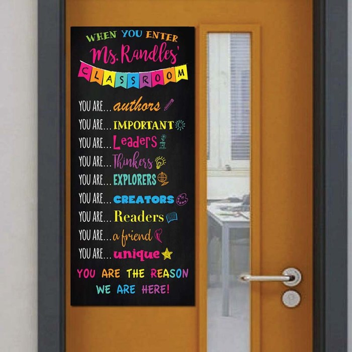 Teacher door signs