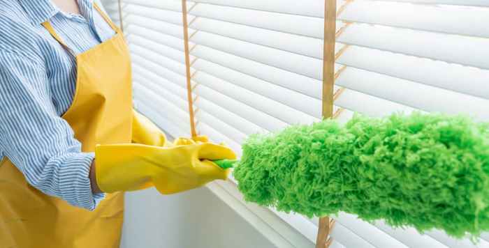 How to clean faux wood blinds