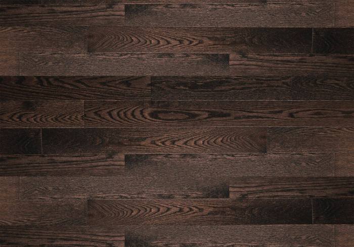 Dark brown wood floor