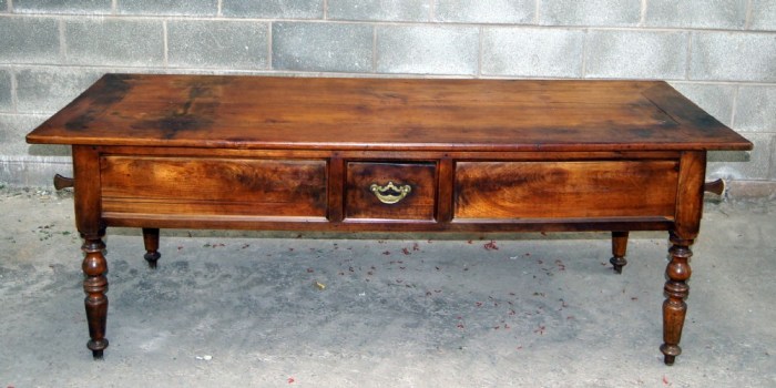 Vintage wood coffee table