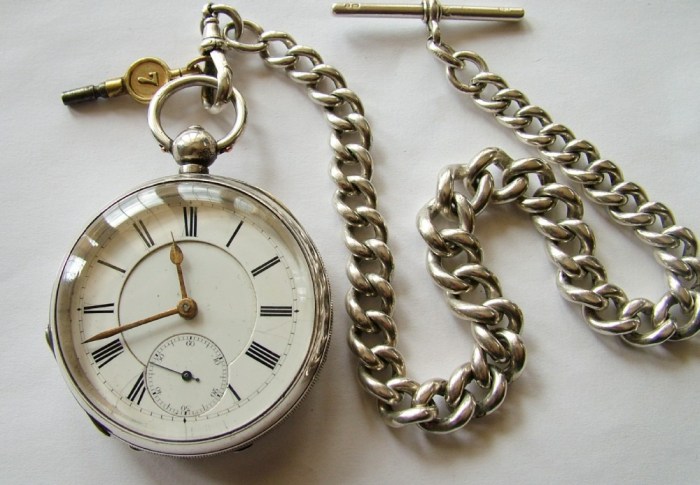 Pocket watch with a chain