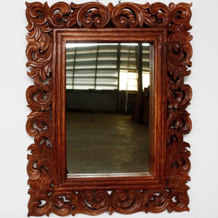 Wood mirrors