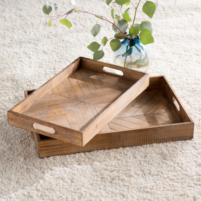 Wood trays