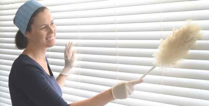 How to clean faux wood blinds