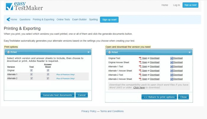 Mini Exams for Quiz Bank Quizzes Tools