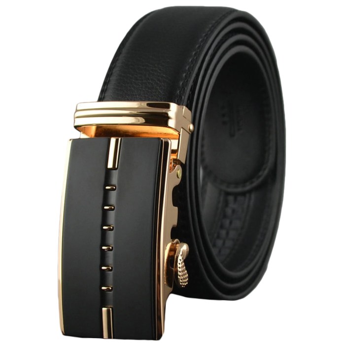 Buckle embossed belts