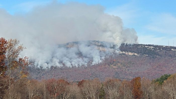 Sauratown mountain fire