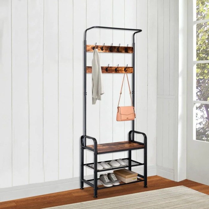 Hall Tree Bench with Built-in Coat Rack and Shoe Rack: A Complete Entryway Solution