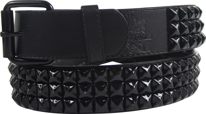 Black studded belt