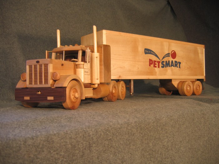 Wooden trucks