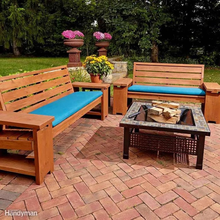 Patio wood furniture