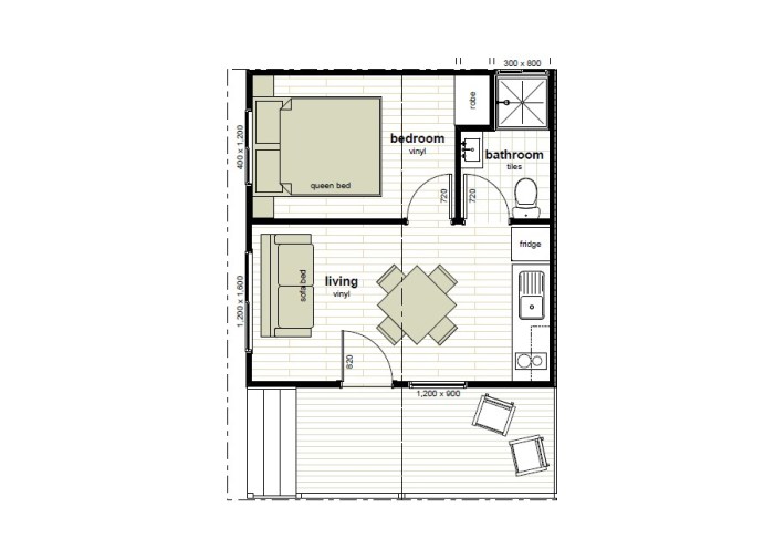 1 bedroom cabin plans