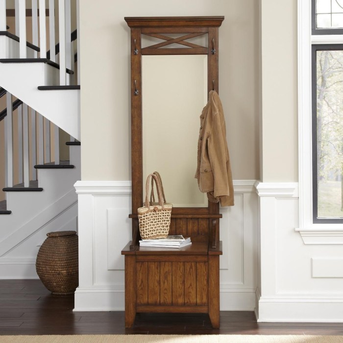 Hall Tree Bench with Storage Ottoman and Coat Rack: A Versatile Piece