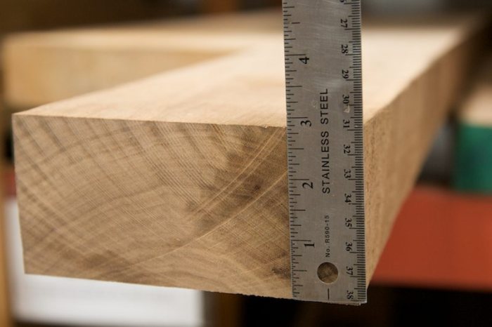 How thick is 7/16 solid wood