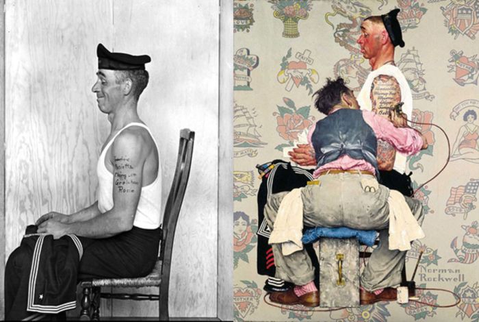 Norman rockwell ilustraciones iconic petapixel comparisons rockwells openculture