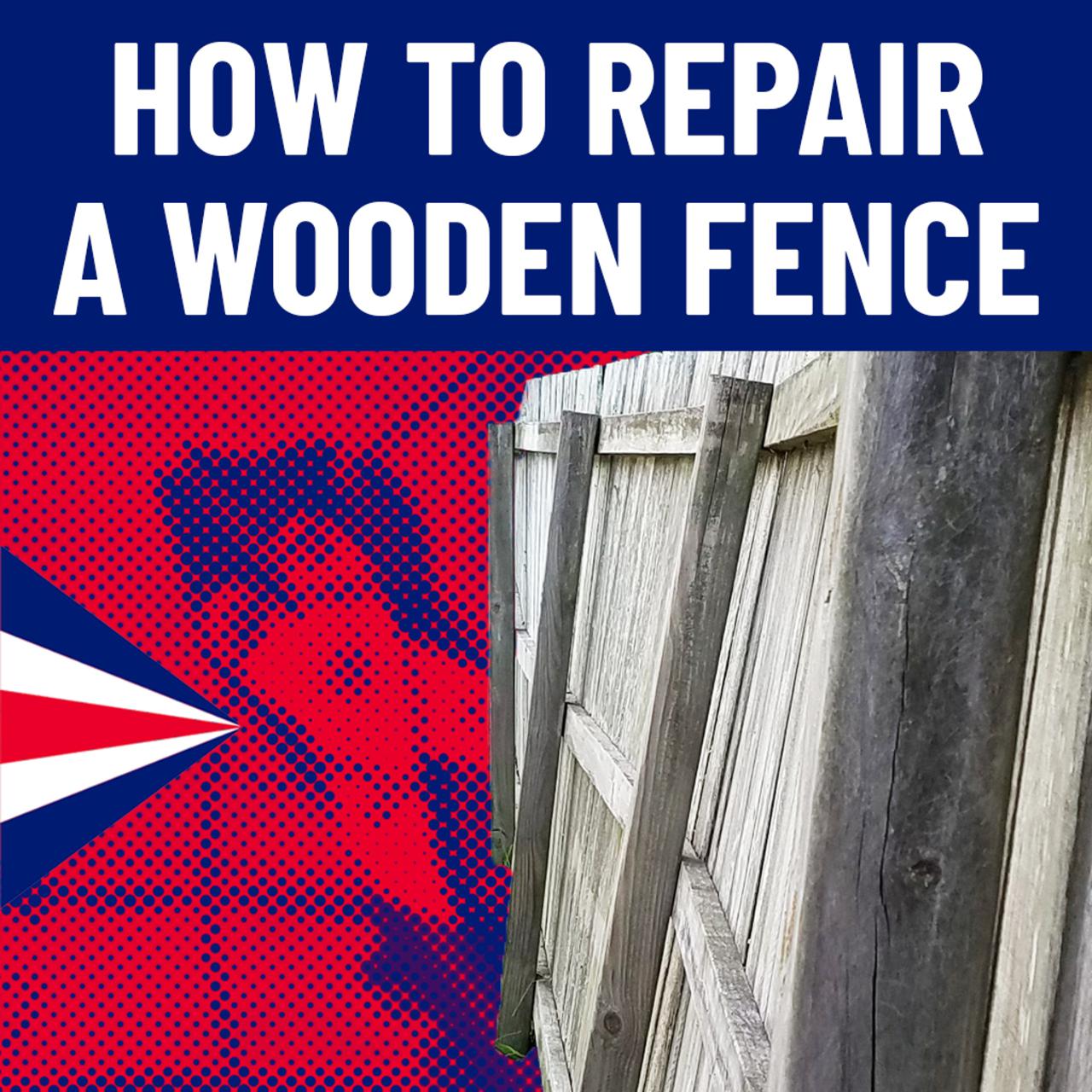 Fence repair damaged panel wooden services post metal repairing