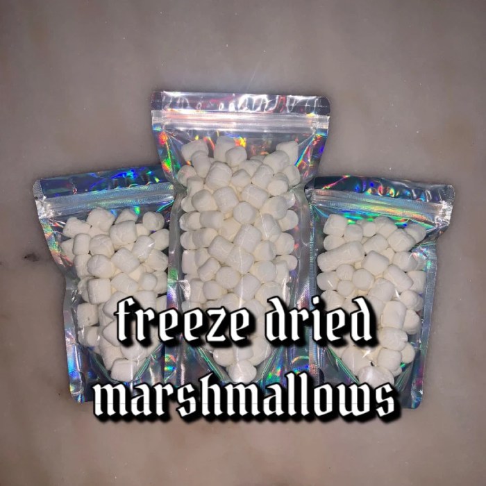 Freeze dried marshmallows