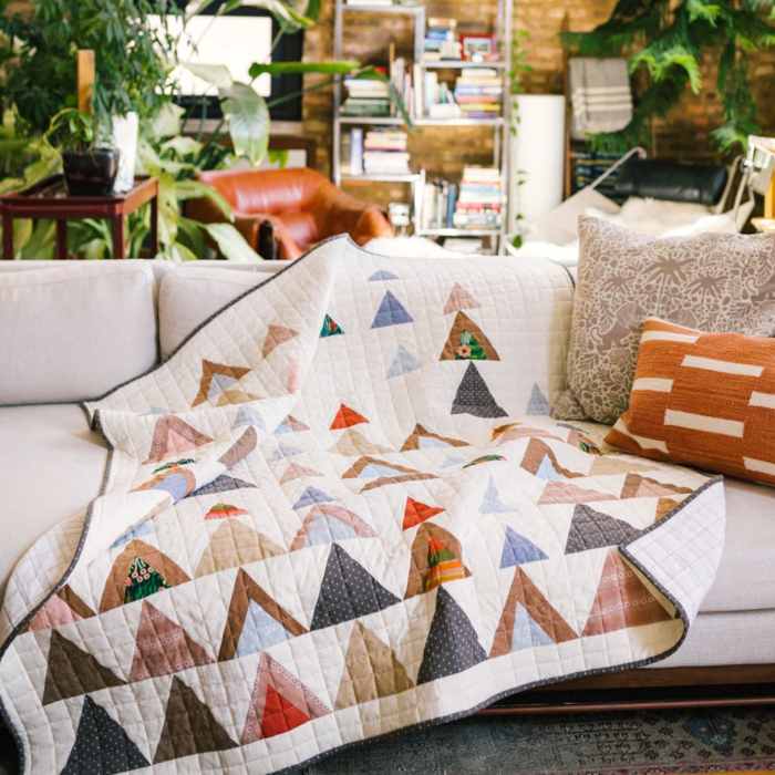 Mountain quilt pattern