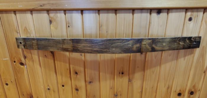 Wood towel bar