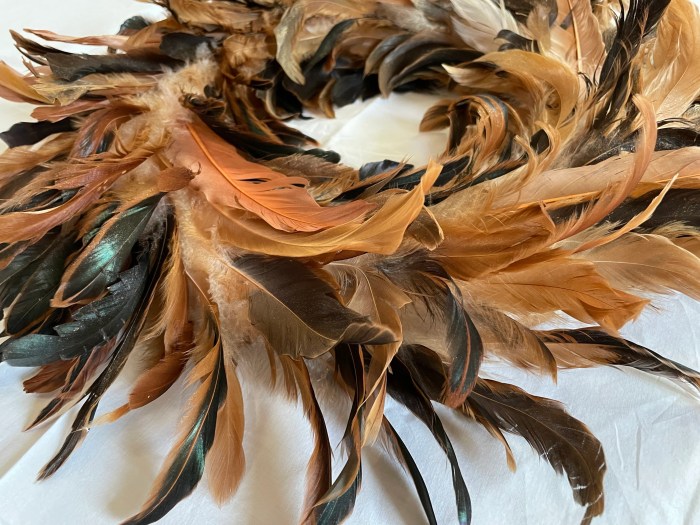 Wreaths pheasant feathers feather plumas autumn navidad tablero malla arrangements