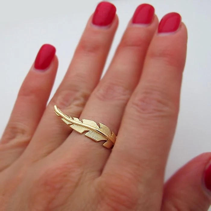 Feather ring something request order custom made just