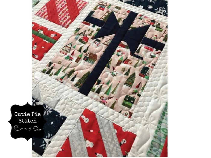 Mountain quilt pattern