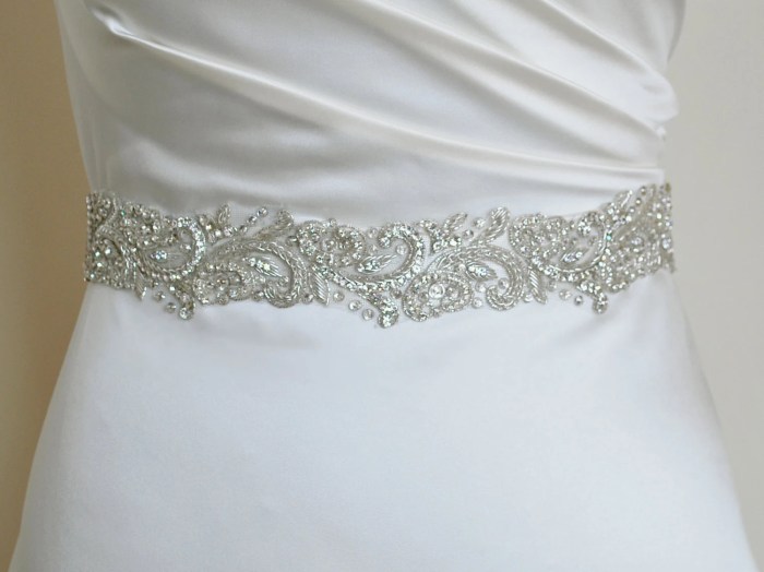 Belted wedding dresses