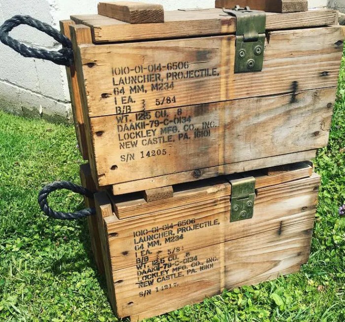 Wooden ammo crate