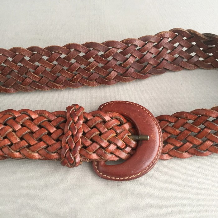 Belt braided leather men strap 35mm genuine brown walmart