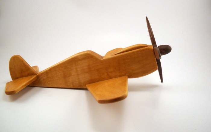 Toy airplanes wooden