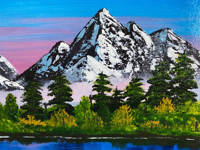 Painting of mountains