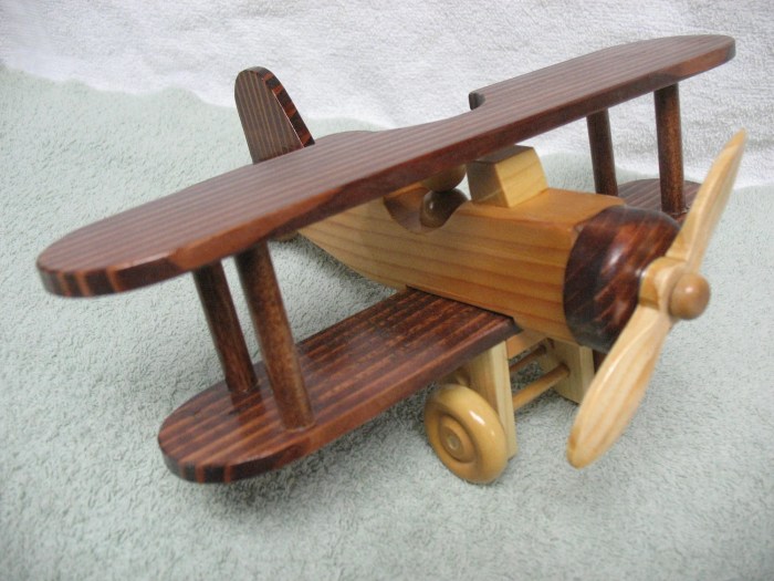 Wooden airplane