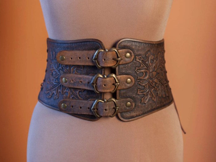 Corset underbust belts larp