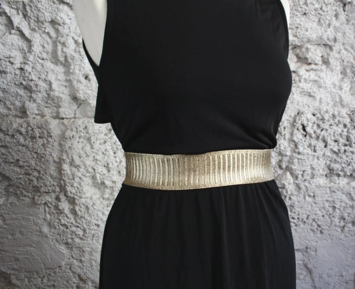 Dresses with gold belt