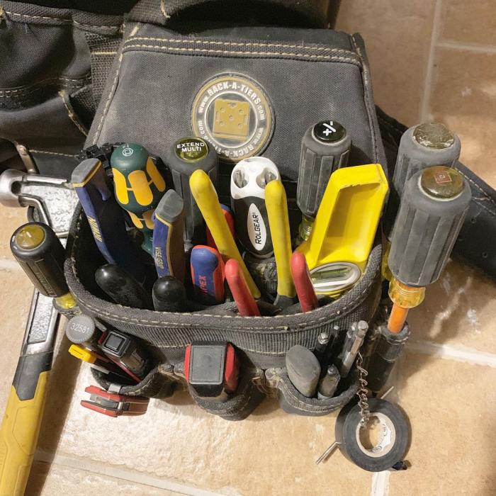 Electricians tool belt