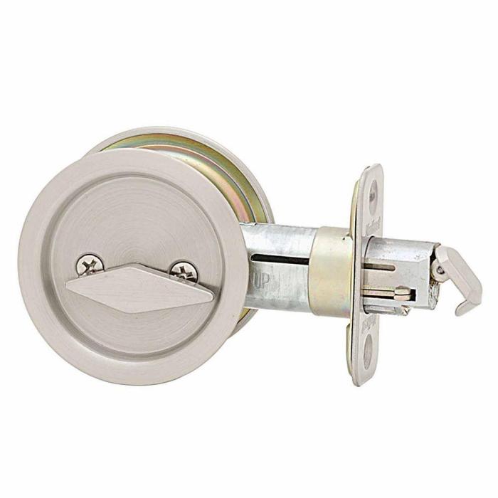 Door pocket lock round 2600 series sliding