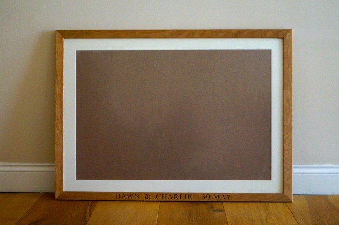 Large wooden photo frames